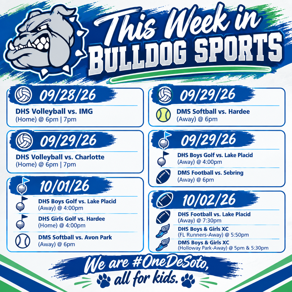 graphic "This Week in Bulldog Sports" 