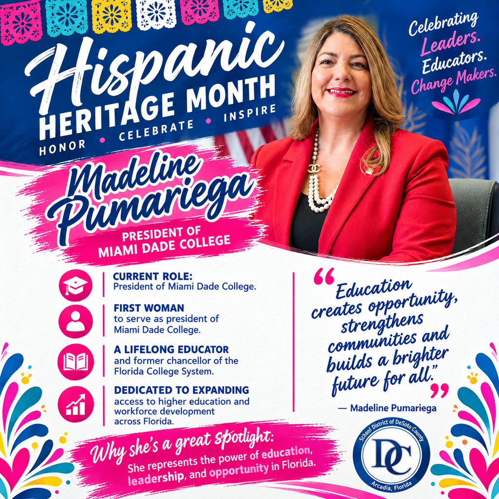 Hispanic Heritage Month graphic: Madeline Pumariega