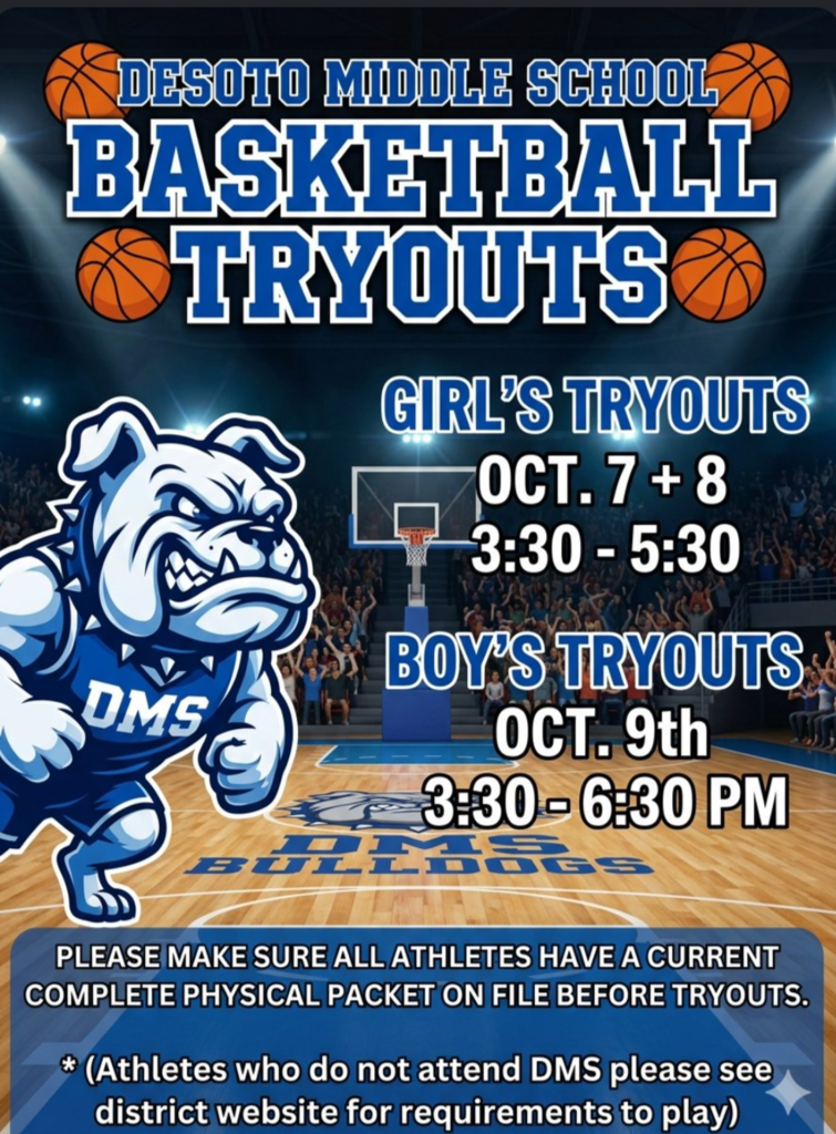 DMS Basketball Tryouts Flyer