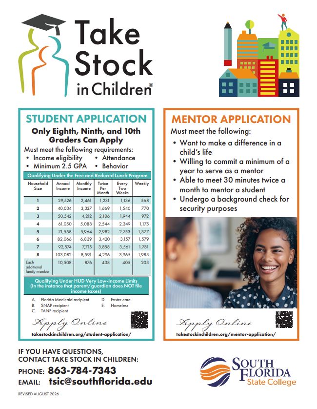 Take Stock in Children Student Application 