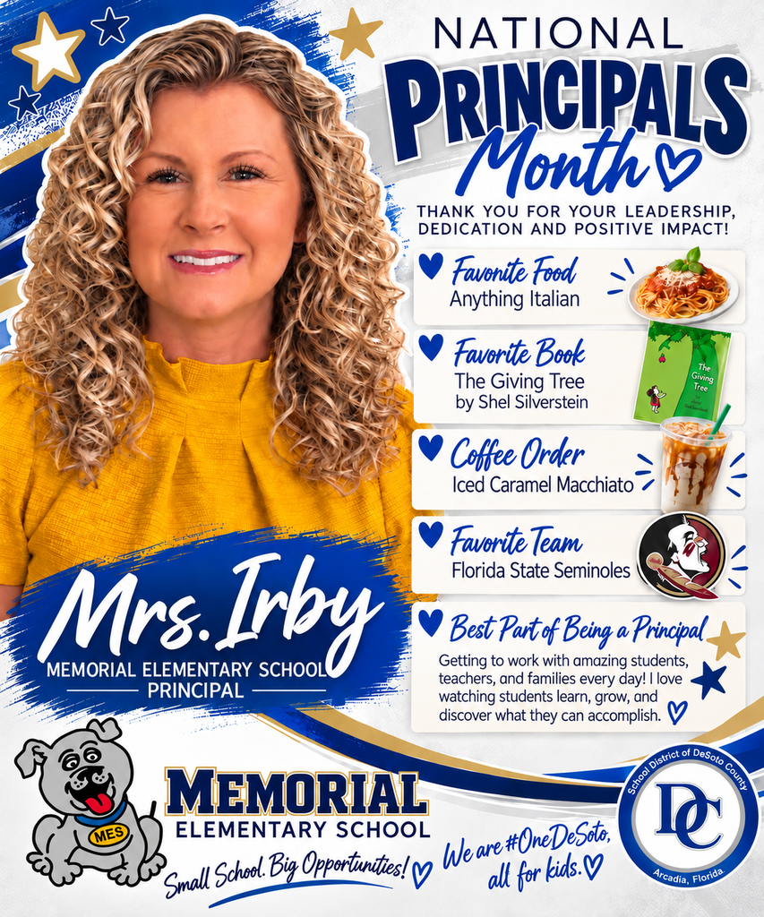 National Principals Month Graphic - Mrs. Irby