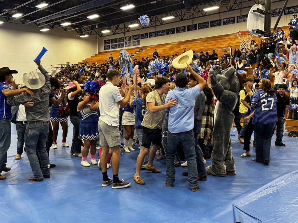 students at pep rally