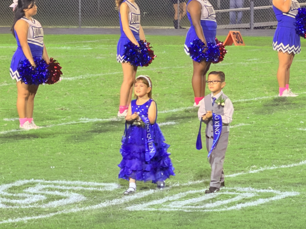 mini homecoming court girl and boy