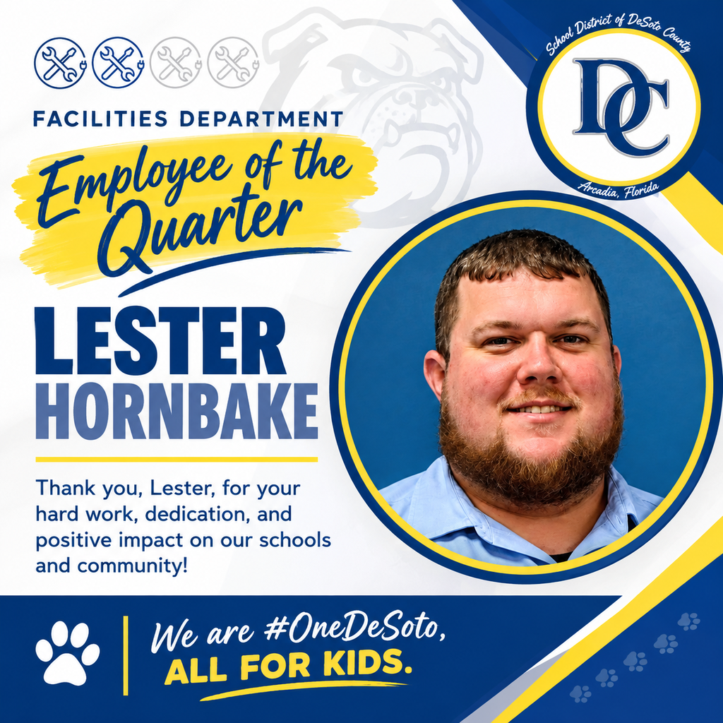 Facilities Dept. Employee of the Quarter Lester Hornbake