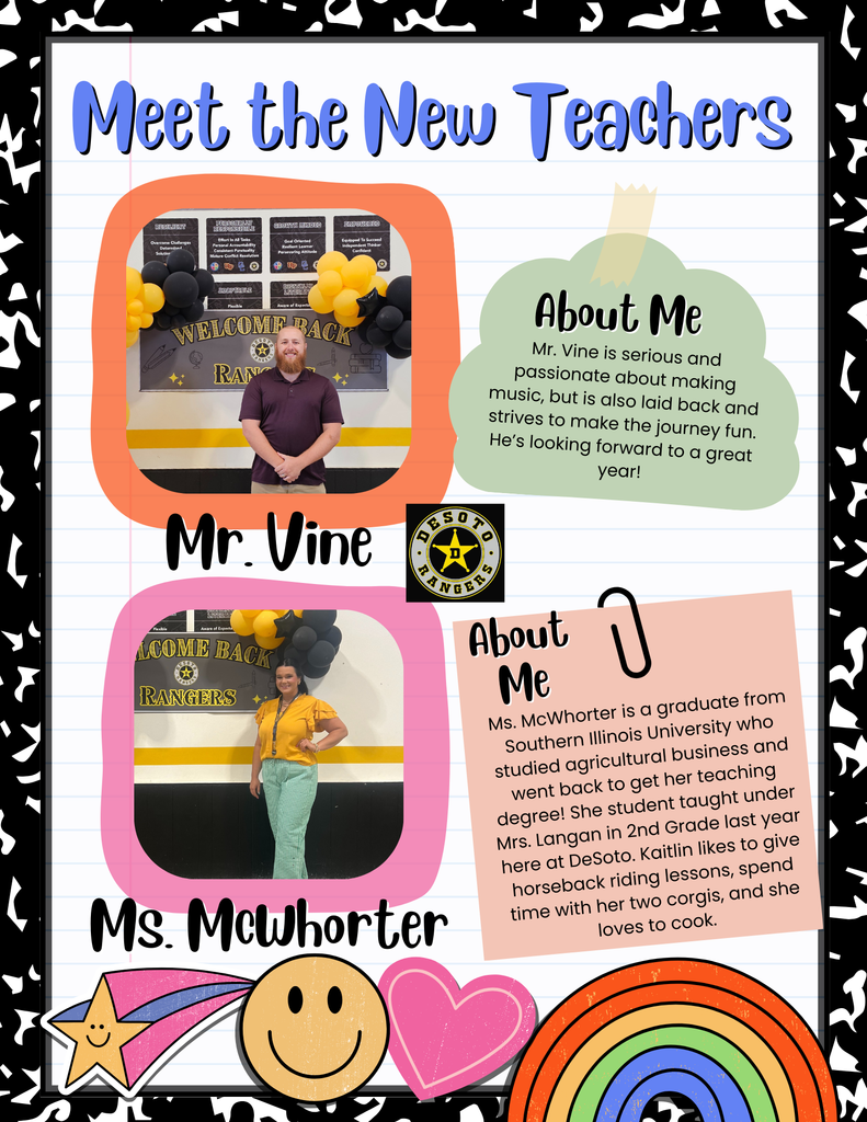 Meet the Teacher Flyer Back to School Cute Bright Colors