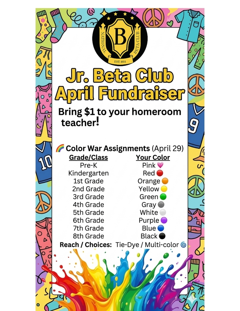 Jr. Beta Club Fundraiser