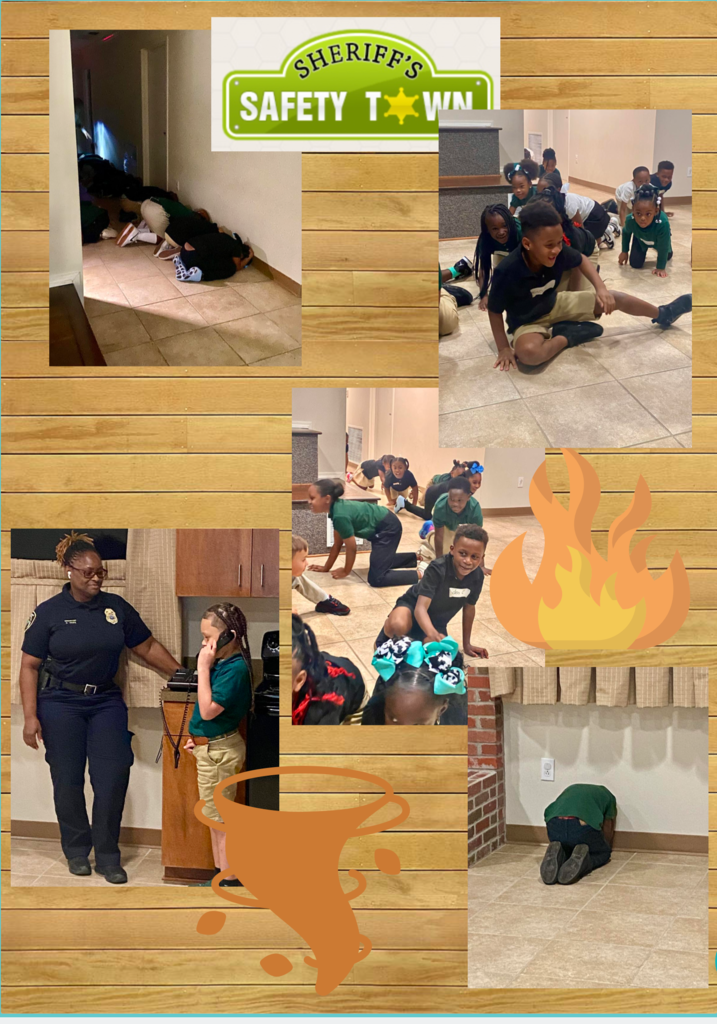 We learned about tornado and fire safety.