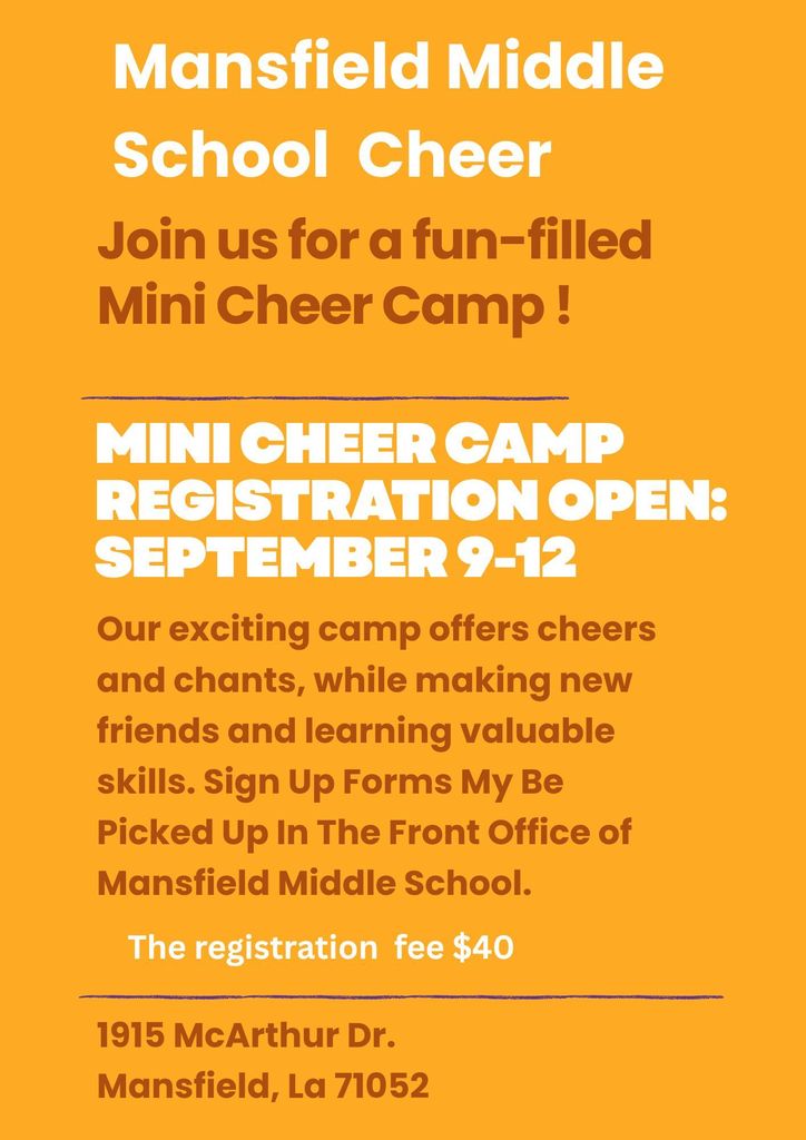 Mini Cheer Camp