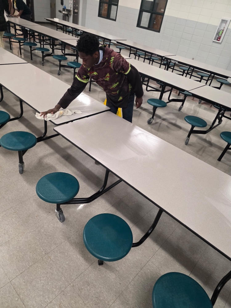 cafeteria cleanup