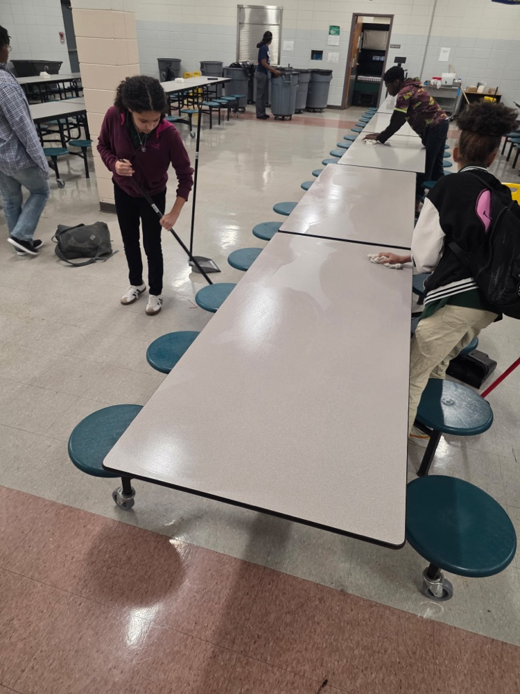 cafeteria cleanup