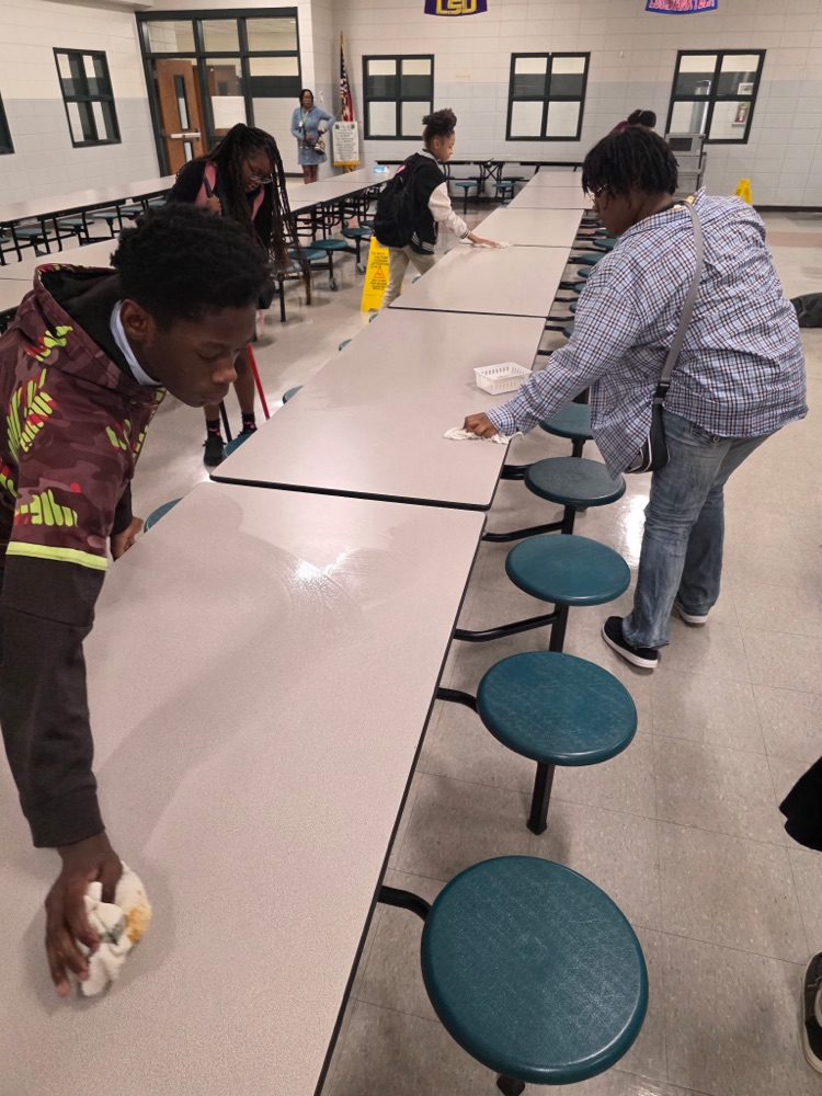 cafeteria cleanup