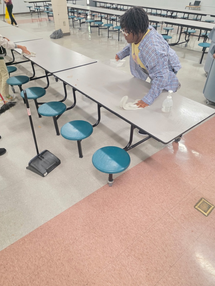 cafeteria cleanup