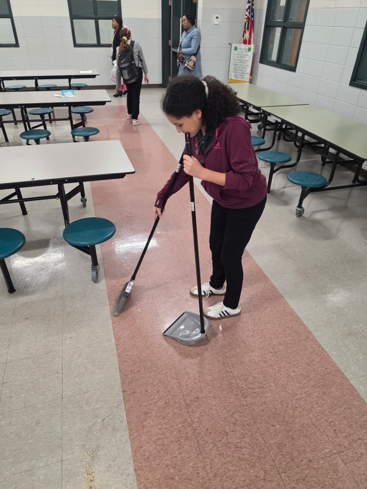 cafeteria cleanup