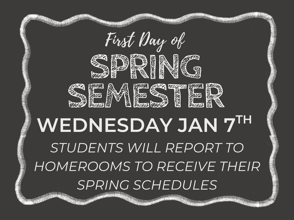 First Day of Spring Semester