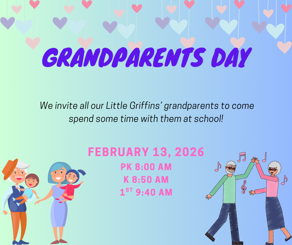 Pk 8:00, Kindergarten 8:50, 1st grade 9:40