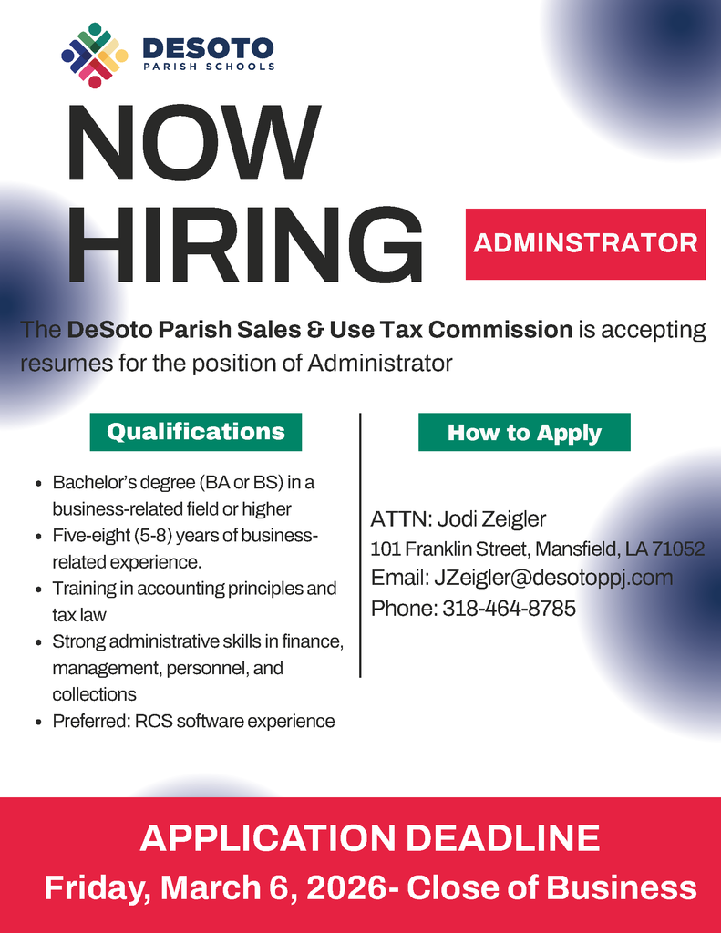 DeSoto Sales & Tax Commission 