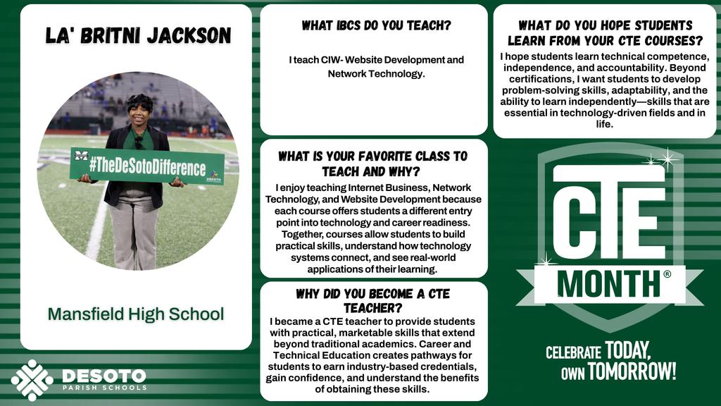 L Jackson CTE Month