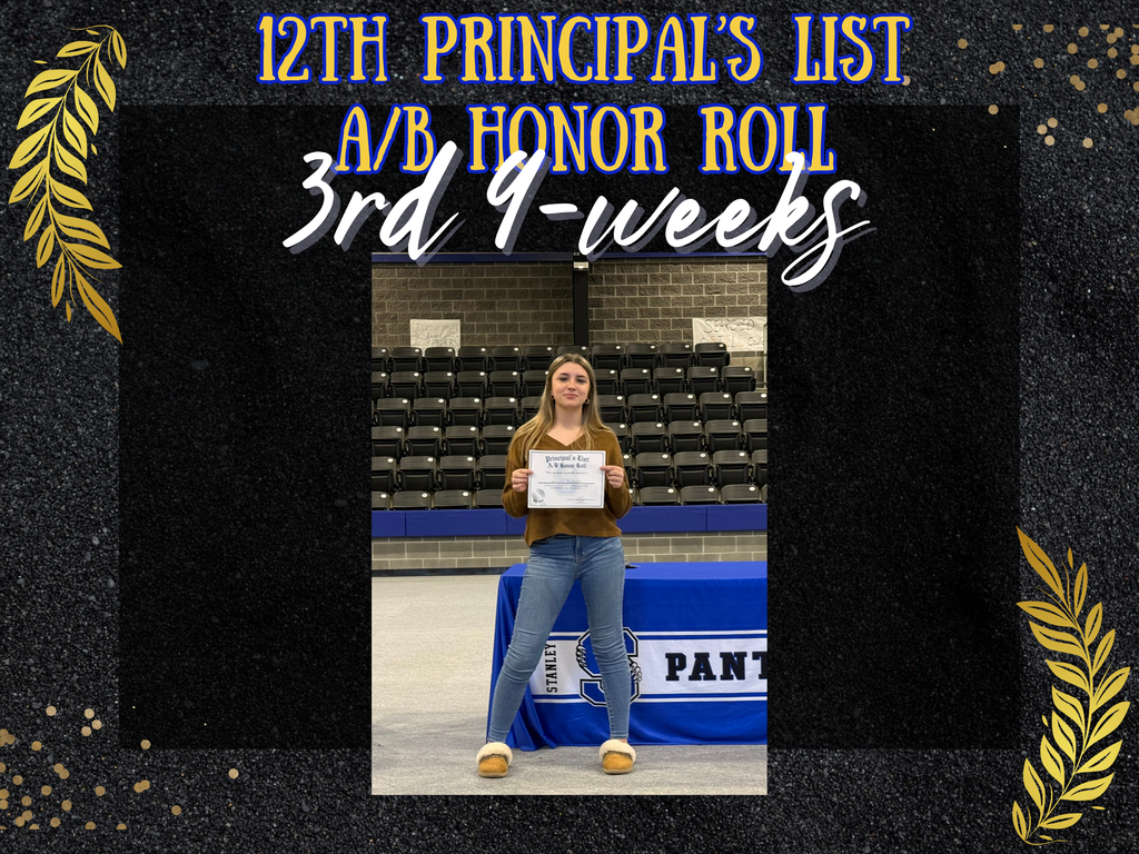 12th Grade: Principal's List