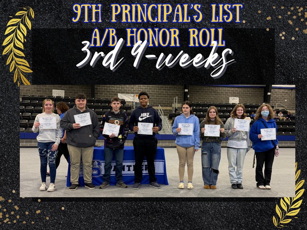 9th Grade: Principal's List