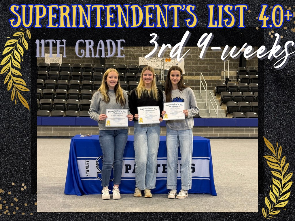 11th Grade: Superintendent's List