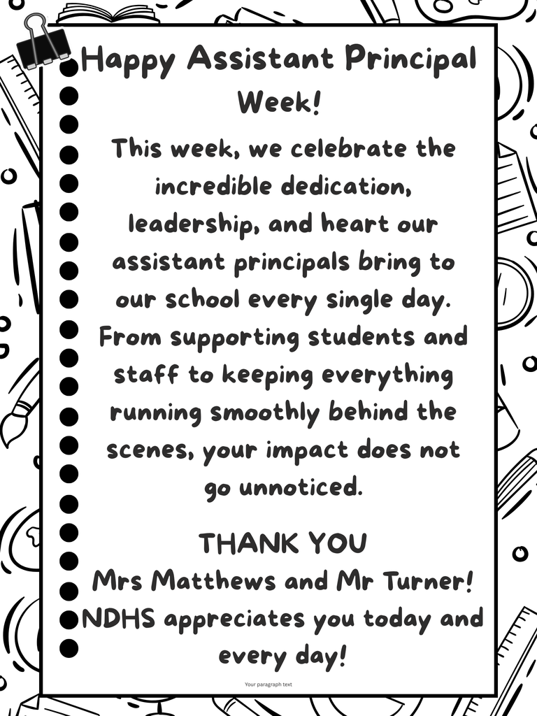 Assistant Principal Week
