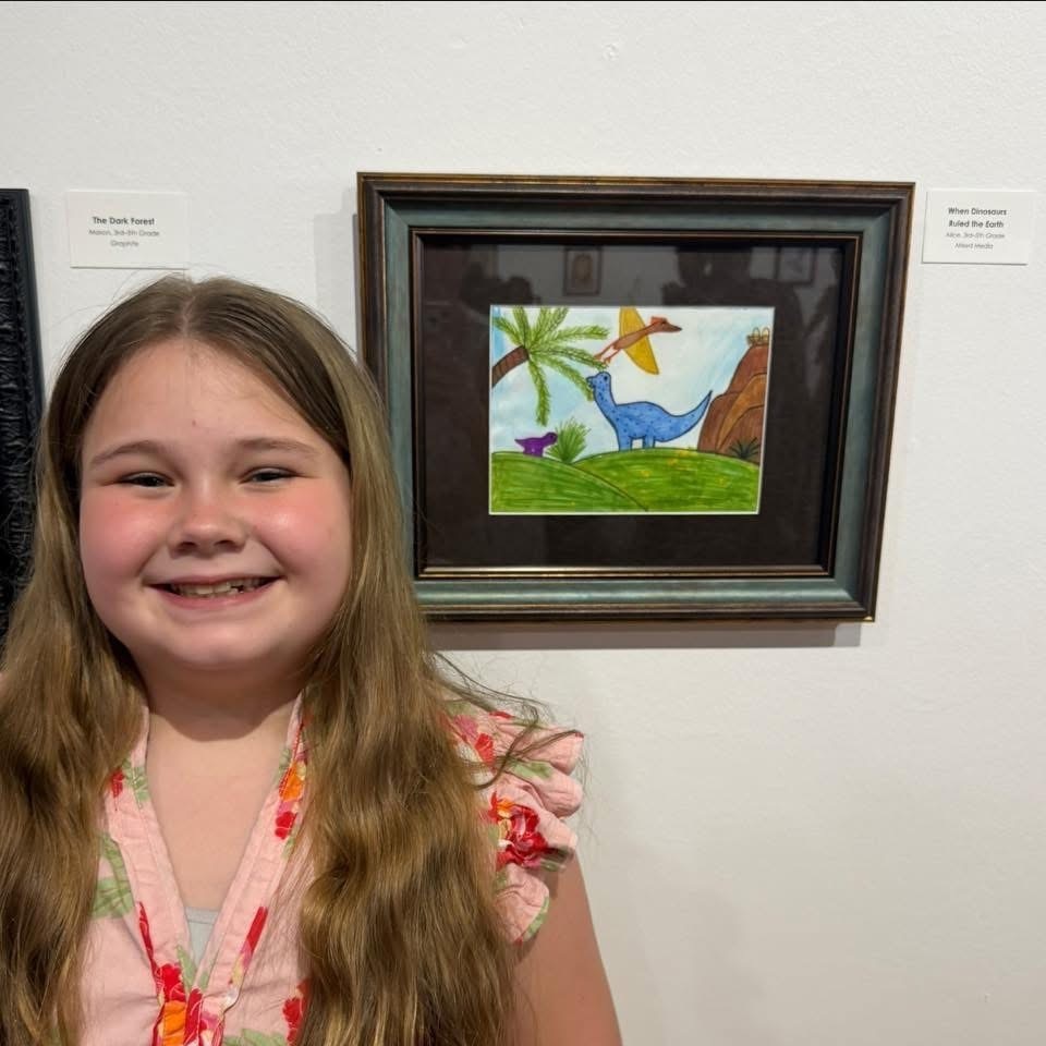 Student Sketching The Wild- Art Piece Display