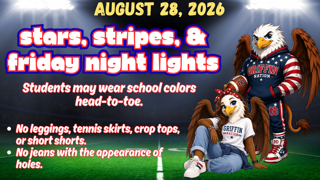 Friday wear stars, stripes, and FNL