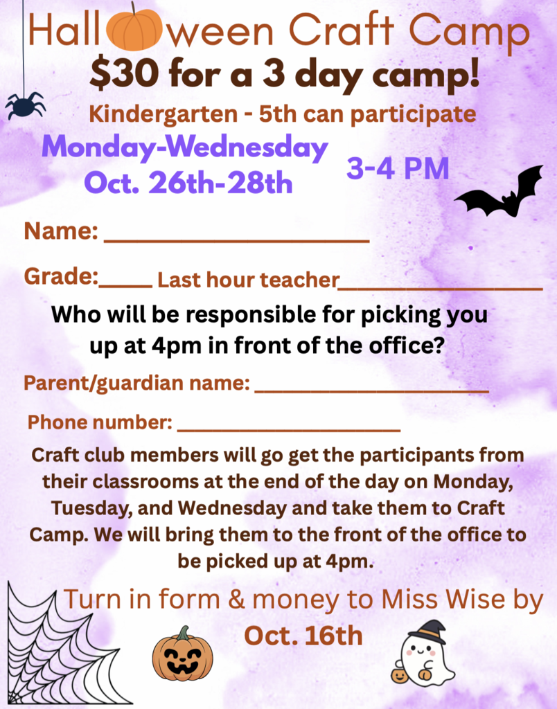 Halloween Craft Camp