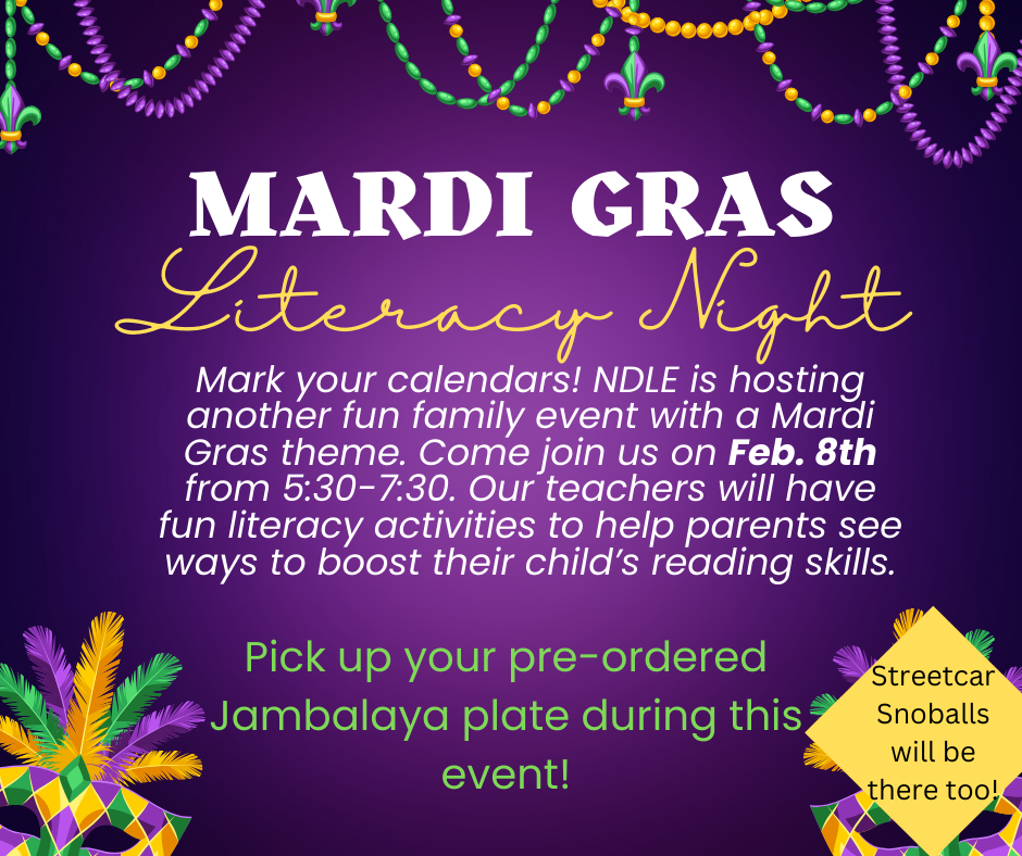 Mardi Gras Literacy Night