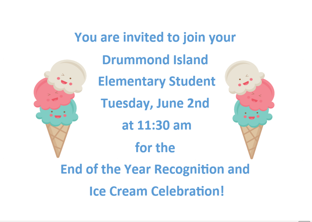 End of year award celebration flyer