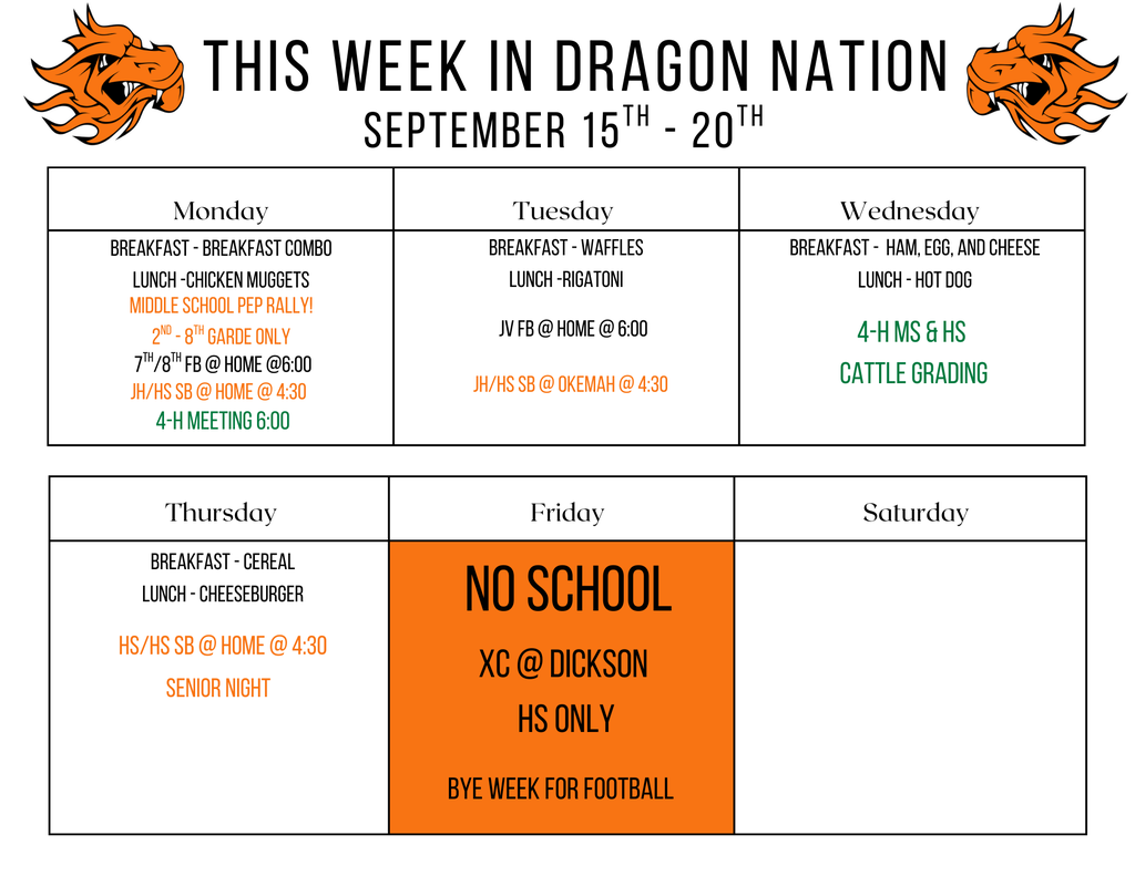 This week in dragon nation