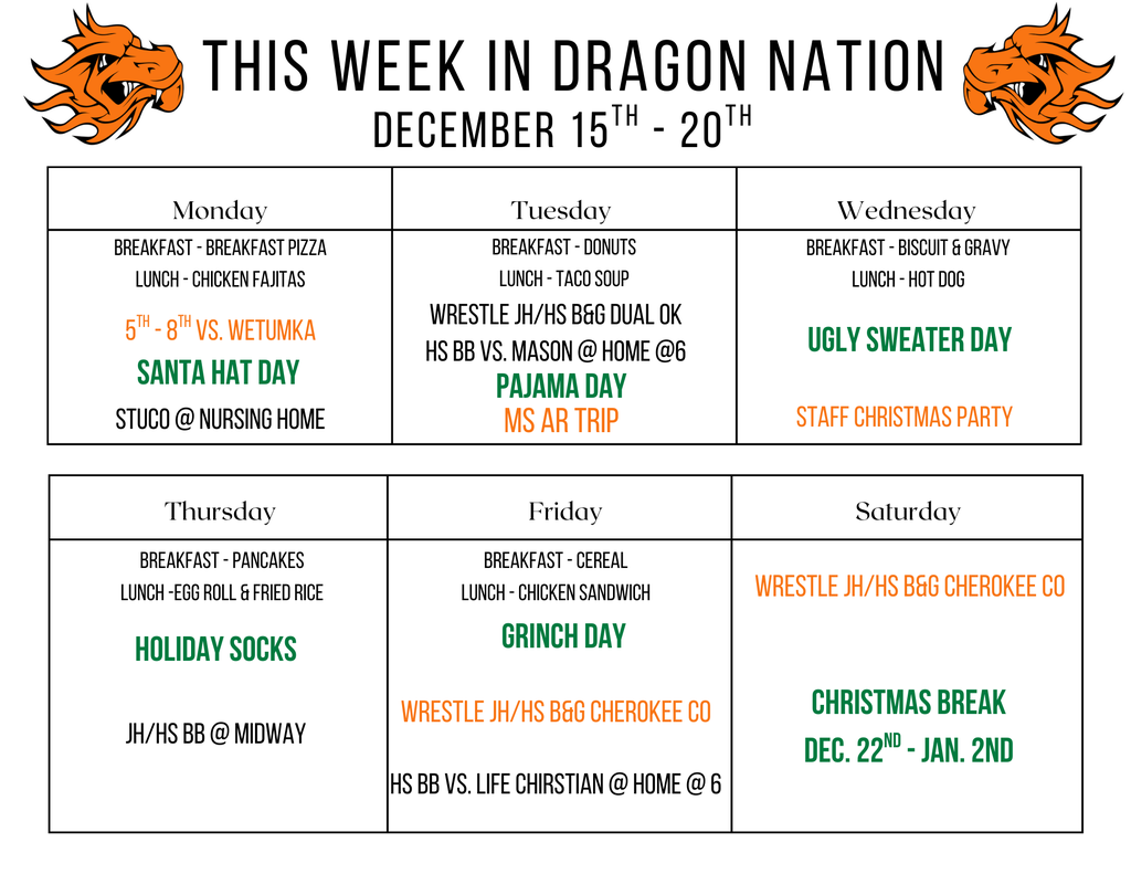 this week in dragon nation