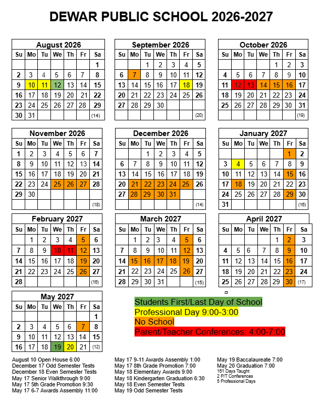 26-27 School Calendar