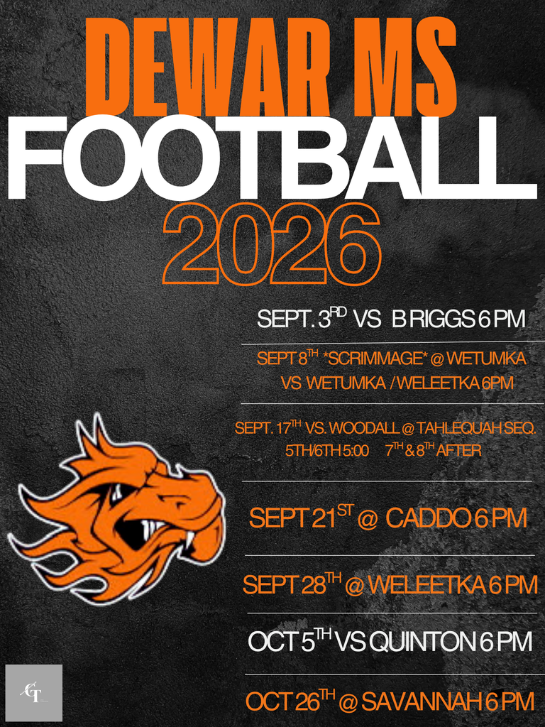 middle school football schedule