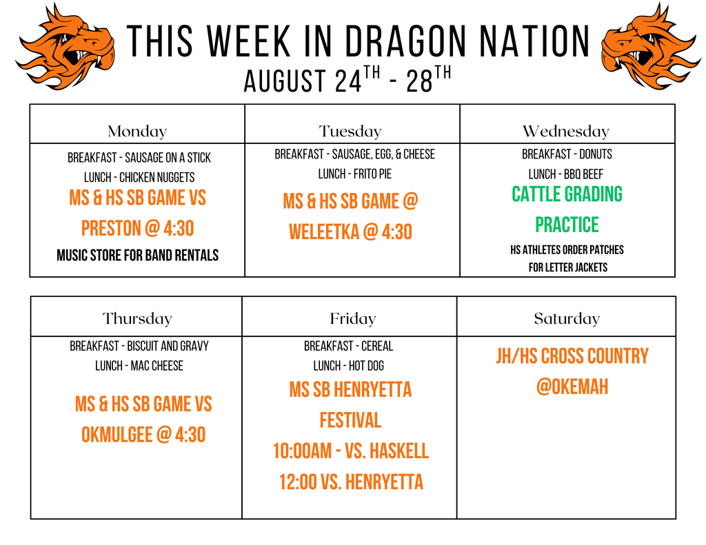 This week in dragon nation