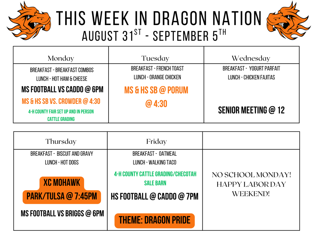 this week in dragon nation
