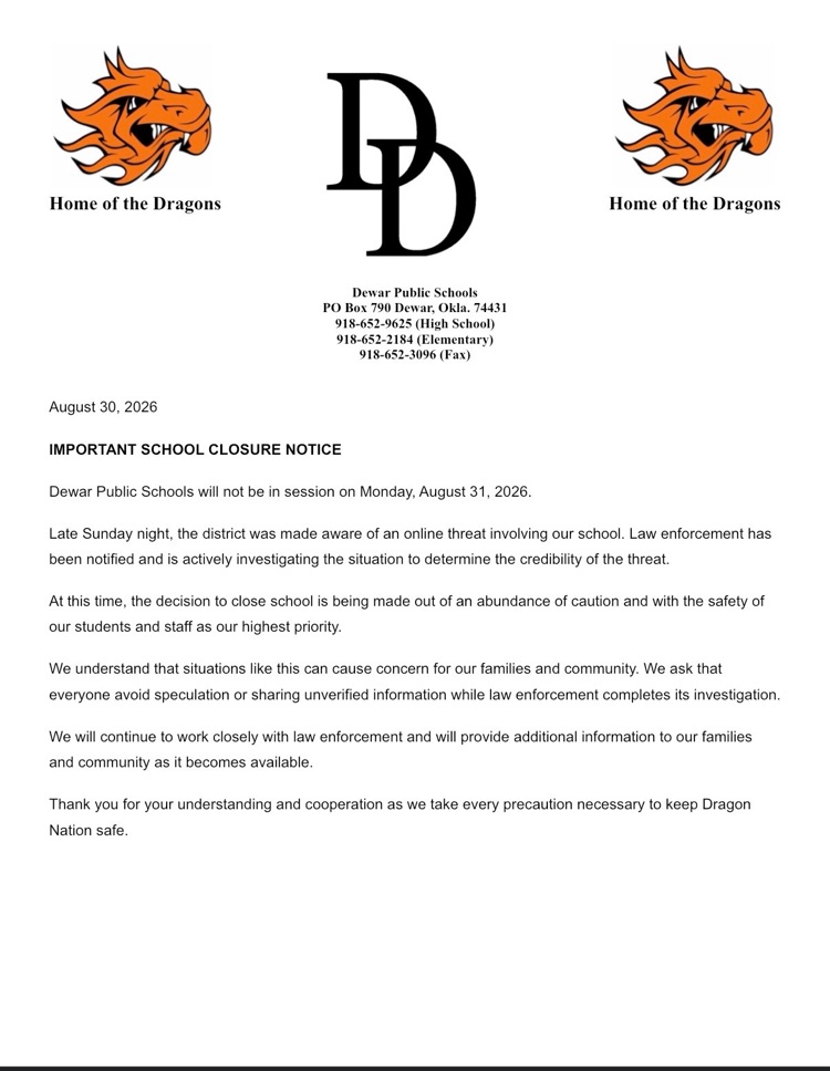no school