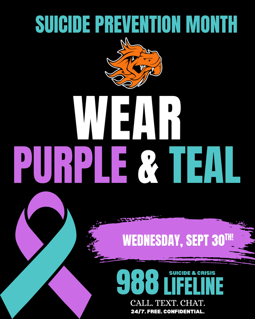 wear purple and teal