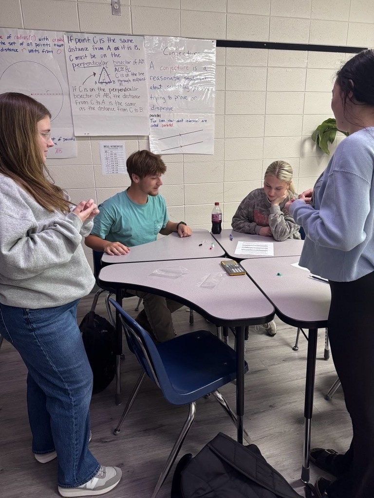 students in Mrs Fitz’s Quanitative Literacy class have been learning about income, taxes, and wealth. The students played “The Wealth Game”. They started out with random bags of beads-each color representing a different value. This dictated whether they were poor, middle class, or rich. They then had to facilitate trades with classmates that would benefit their total. They got a bonus if they could get groups of three of the same color. They learned that wealth is determined by luck, natural abilities, effort, and motivation. Sometimes you gain wealth-and sometimes you lose wealth- but you usually do not have total control over it.