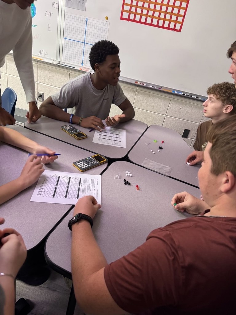 students in Mrs Fitz’s Quanitative Literacy class have been learning about income, taxes, and wealth. The students played “The Wealth Game”. They started out with random bags of beads-each color representing a different value. This dictated whether they were poor, middle class, or rich. They then had to facilitate trades with classmates that would benefit their total. They got a bonus if they could get groups of three of the same color. They learned that wealth is determined by luck, natural abilities, effort, and motivation. Sometimes you gain wealth-and sometimes you lose wealth- but you usually do not have total control over it.