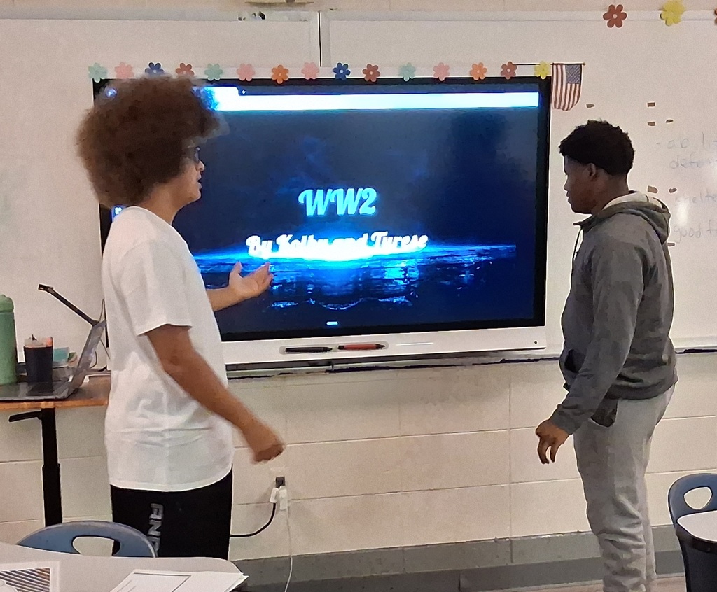 Mrs. Snyder's classes have been working hard. Students complied information about different wars. This was connected to a poem the students had read called " The End and the Beginning."