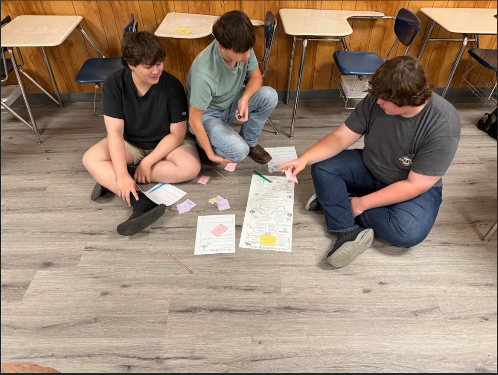 Students in Mrs. Beaton’s Civics class have been studying the Legislative branch and the process of how a bill becomes a law. They played a game simulating this process and discovered that most bills never make it through the entire process and become laws, and the ones that do make it through have been thoroughly vetted by multiple committees before making it to the President’s desk.