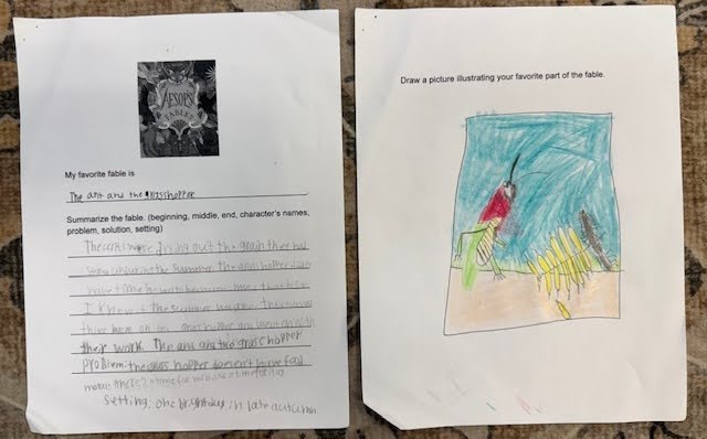 students fable illustration