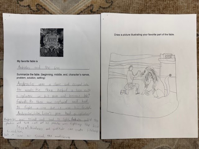 students fable illustration