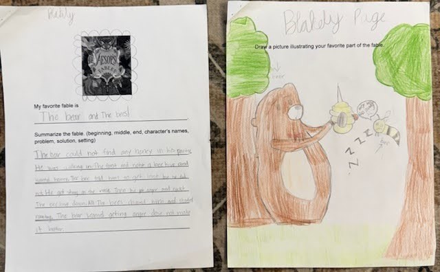 students fable illustration