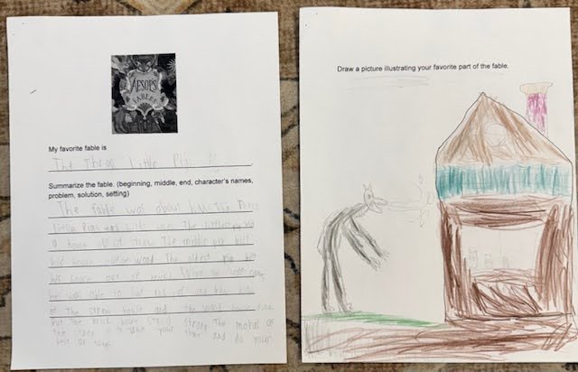 students fable illustration