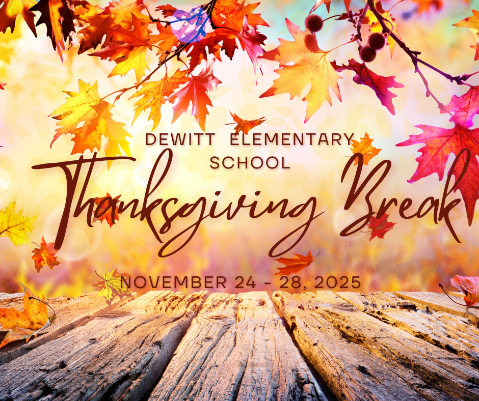 DES Thanksgiving Break - Fall leaves over a wooden porch