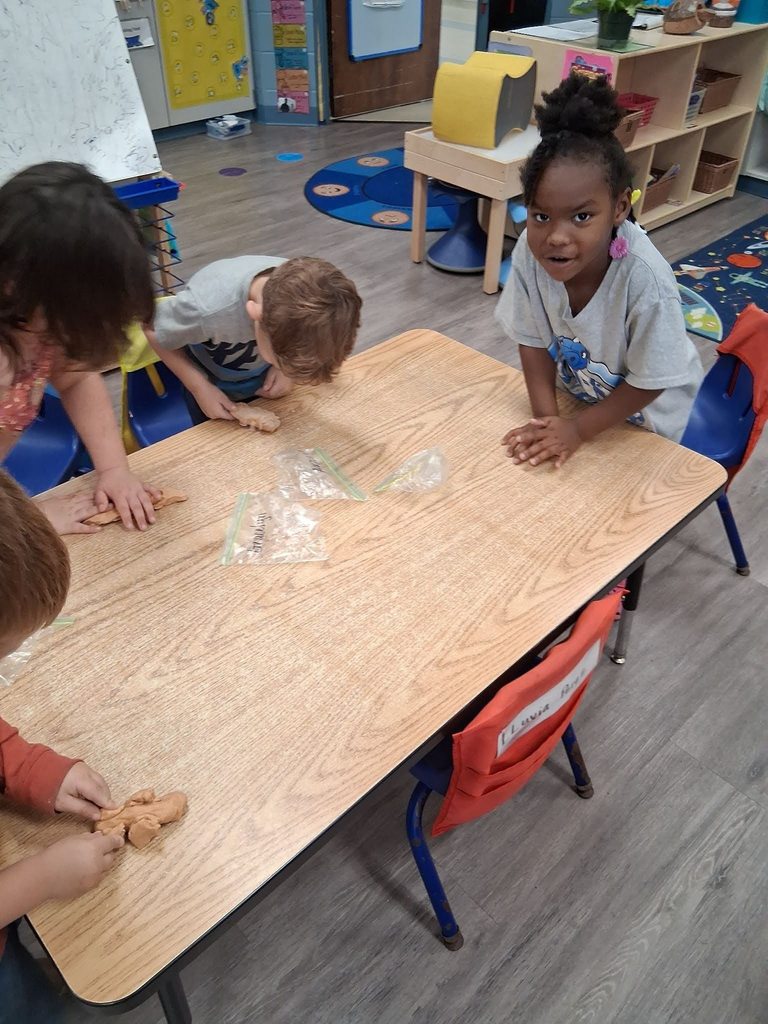 Pre-K making PlayDo