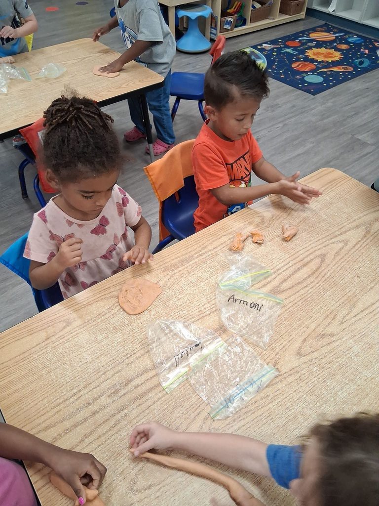 Pre-K making PlayDo
