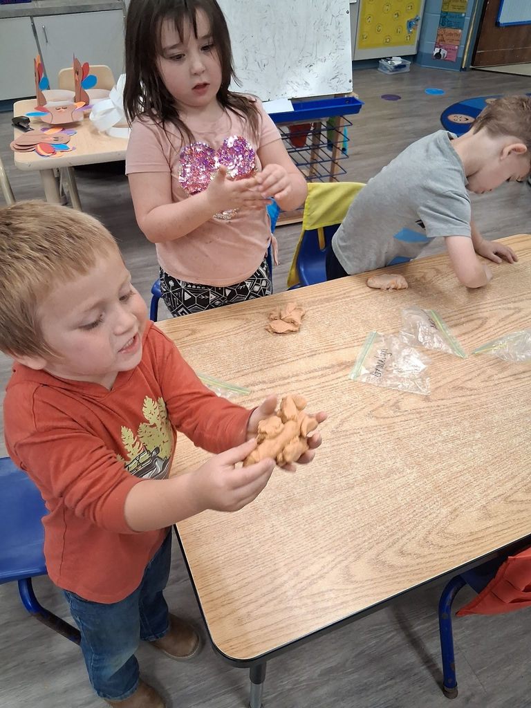 Pre-K making PlayDo
